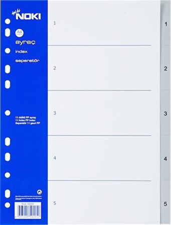 NOKİ SEPERATÖR 1- 5 RAKAM 59205