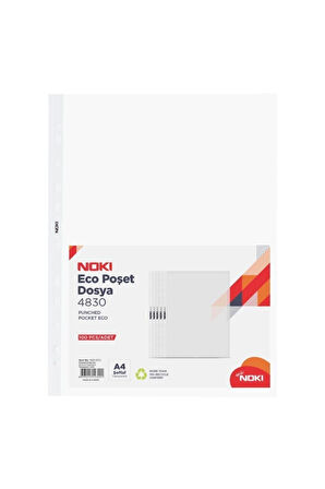 Noki Eco A4 Poşet Dosya 500'lü (5 Paket)