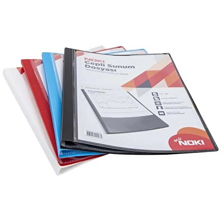 NOKI SUNUM DOSYASI CEPLİ 100'LÜ SİYAH