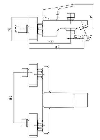 Eca Tiera Banyo Bataryası- Krom Beyaz 104802469