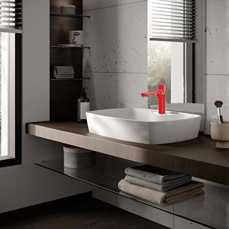 E.C.A Myra Orta Boy Lavabo Bataryası - Kırmızı 104308983