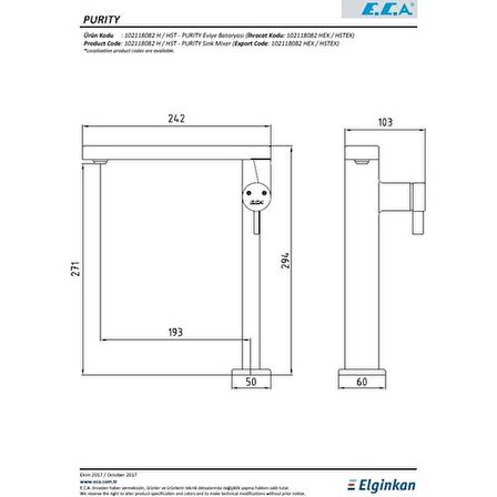 E.C.A Eca Purıty Eviye Bataryası 102118082H