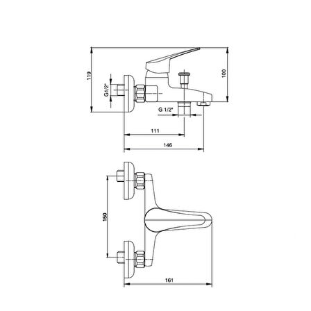 LUCİA BANYO BATARYASI 102102493 ( 5 Yıl ECA Garantili )