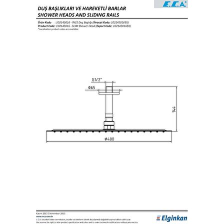 E.C.A İnce  40 cm Yuvarlak Tavandan Tepe Duş Başlığı 102145016