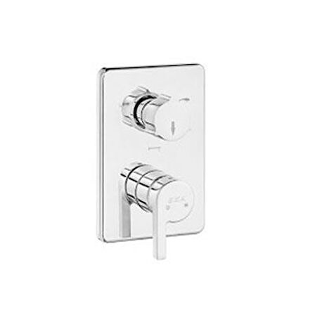 Eca Icon Ankastre Banyo Bataryası 2 Parça Set / 3 Yollu (102167301H-K+102166301)