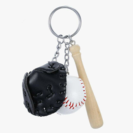 Petinka Baseball Keychain Şık Kolye Çanta Süsü Beyzbol Tasarımlı Anahtarlık 