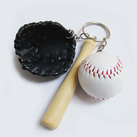 Petinka Baseball Keychain Şık Kolye Çanta Süsü Beyzbol Tasarımlı Anahtarlık 