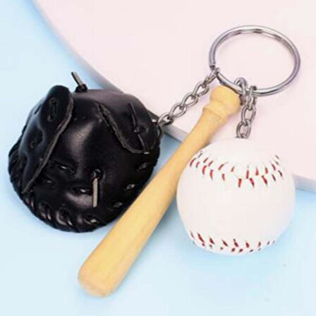 Petinka Baseball Keychain Şık Kolye Çanta Süsü Beyzbol Tasarımlı Anahtarlık 