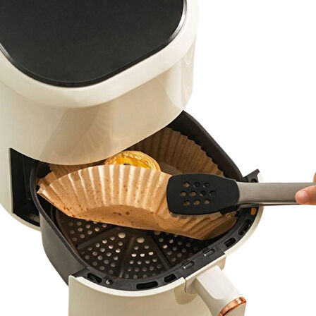 Pişirme Kağıdı Air Fryer  Tek Kullanımlık Hava Fritöz Yağ Geçirmez Yapışmaz Gıda Pişirme Kağıdı Yuvarlak Tabak Model