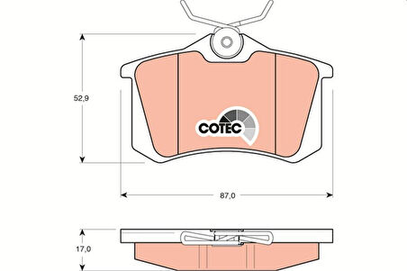 Psa Fren Balatası Arka - Fren Balatası Arka - Trw Gdb1330