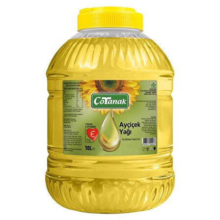 Çotanak Pet Ayçiçek Yağı 10 lt 