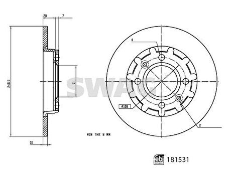 Opel Fren Diski Arka - Havasız Takım - 1643574180