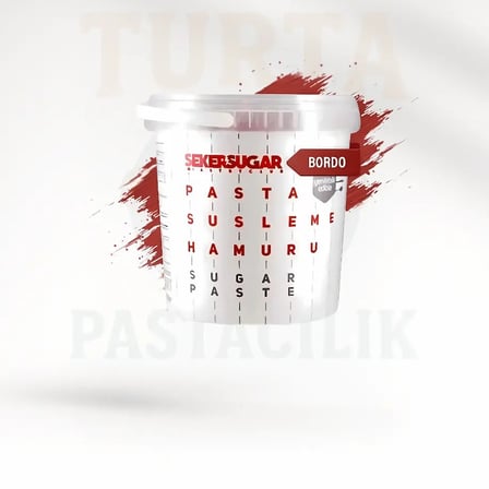 ŞEKER & SUGAR ŞEKER HAMURU 1 KG BORDO