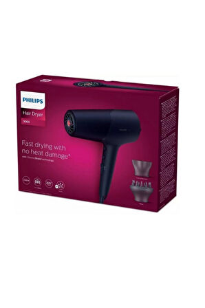 Philips Bhd510/10 2300w Saç Kurutma Makinesi - Bre225 32 Cımbızlı Yıkanabilir Başlıklı Epilatör 2'li