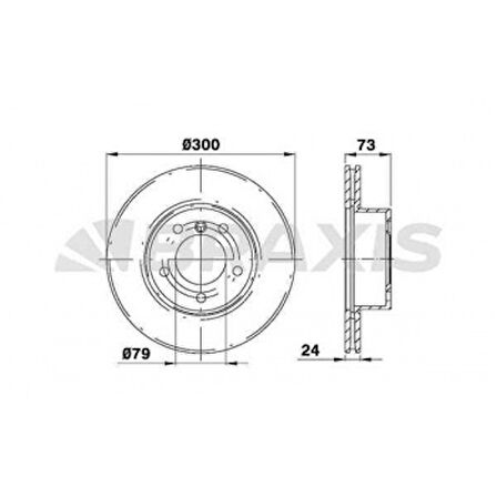 Bmw Fren Diski On Havalı Bmw E81 E82 E87 E88 E90 E91 E92 Z4 E89 - Braxıs Ad0114