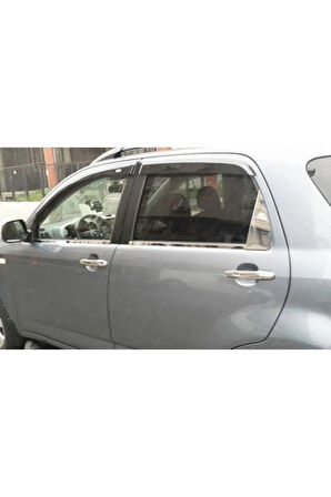 Daihatsu Terios Uyumlu Krom Cam Çıtası 4 Parça 2005 Ve Üzeri Paslanmaz Çelik