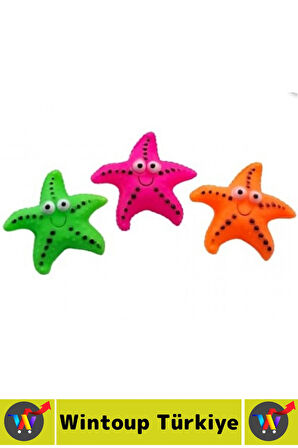 Evcil Hayvan Köpek Diş Temizliği Kaşıma Masaj Etkili İlgi Çekici Denizyıldızı Figür Çiğneme Oyuncağı