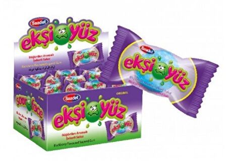 Ekşiyüz Sakız 100'lü 5 Paket (Tutti Frutti Çilek Portakal Kola Böğürtlen)