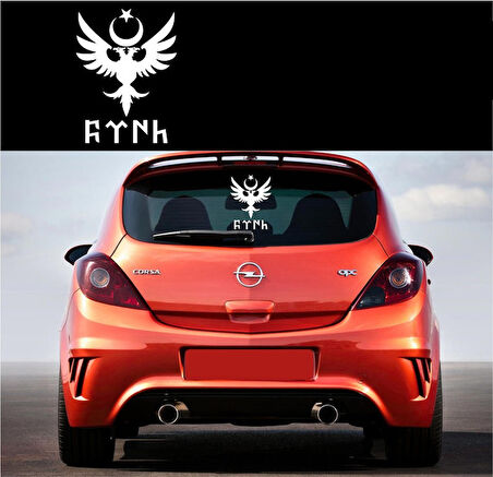 Selçuklu Devleti Kartalı Sticker Oto Yapıştırma Arka cam için