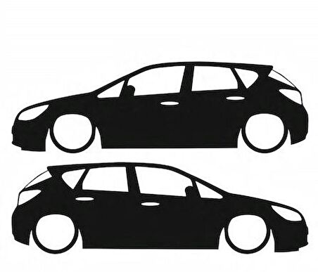 Opel Astra j  Basık kasa sticker kelebek cam yapıştırması