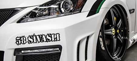 Sivaslı 58 Plaka Araba oto Sticker Yapıştırma 2 Adet