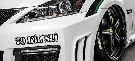 Kilisli 79 Plaka Araba oto Sticker Yapıştırma 2 Adet