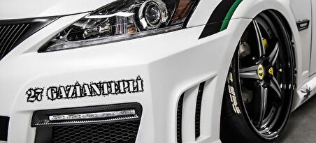 Gaziantepli 27 Plaka Araba oto Sticker Yapıştırma 2 Adet