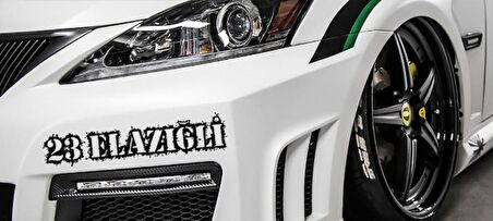Elazığ 23 Plaka Araba oto Sticker Yapıştırma 2 Adet
