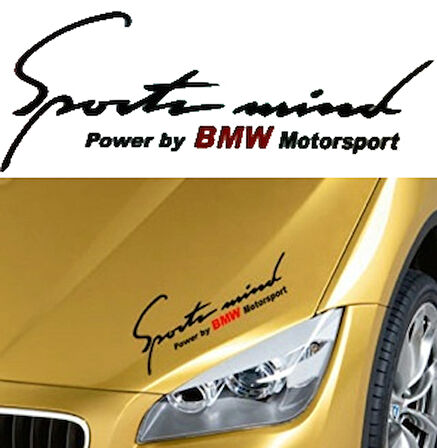 Power M Motorsport Araba Sticker Yapıştırma.