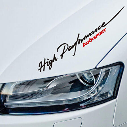 High Performance Audi Sticker ön kaput Kapıştırma