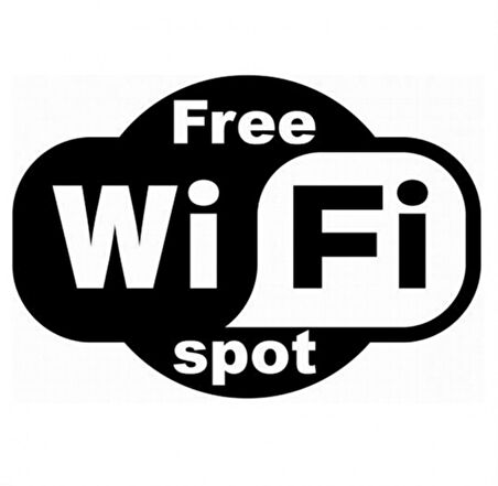 Ücrestiz Wifi Free Wifi Spot Sticker