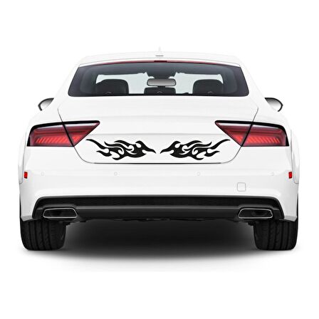 Tribal Alev Araba Stickerı Vinil Sticker