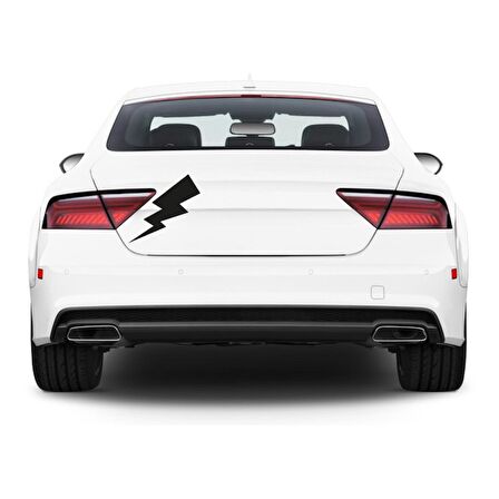Şimşek Araba Stickerı Vinil Sticker Yapıştırma