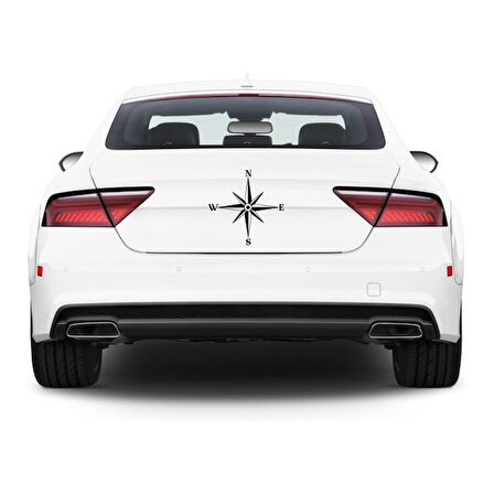 Pusula Araba Stickerı Vinil Sticker Yapıştırma