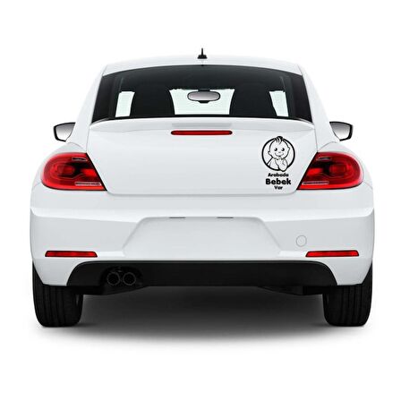 Arabada Bebek Var Araba Stickerı Yapıştırma Vinil