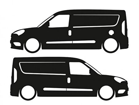 Fiat Doblo Ufak Sticker Yapıştırma Araba Stickerı 20cm BEYAZ RENK