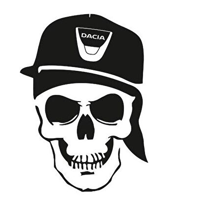 Dacia Kuru Kafa Araba Stickerı Yapıştırma
