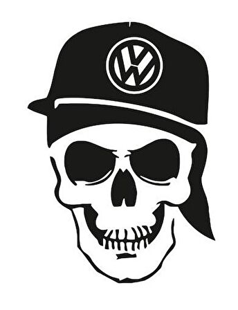 Volkswagen Kuru Kafa Araba Stickerı Yapıştırma