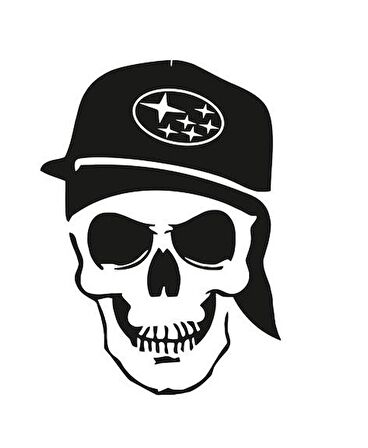 Subaru Kuru Kafa Araba Stickerı Yapıştırma 25cm