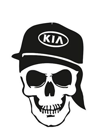 Kia Kuru Kafa Araba Stickerı Yapıştırma