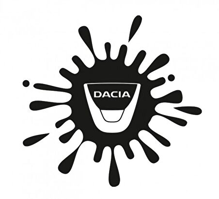 Dacia Boya Sıçraması Görünümü Araba Stickerı 15CM 2 Adet
