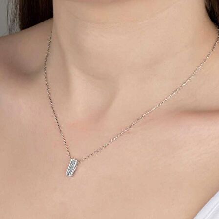 Swarovski Taşlı Lucky Life 925 Ayar Gumuss  Sırataş Kadın Kolye