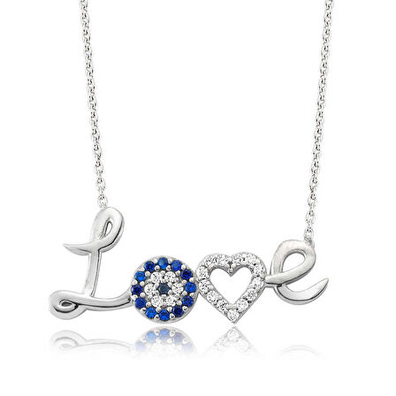 Lucky Life 925 Ayar Gumuss  Love Bayan Kolye