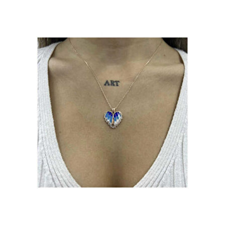 Lucky Life 925 Ayar Gumuss  Rose Kalpli İsimli Bayan Kolye