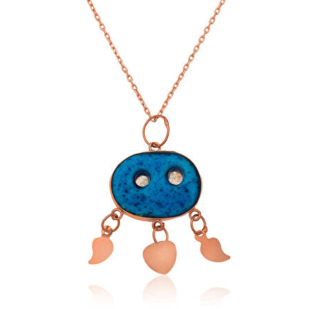 Lucky Life 925 Ayar Gumuss  Süryani Gözü Kolye