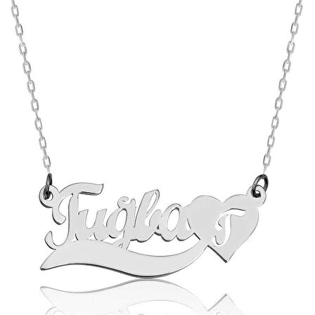 Lucky Life 925 Ayar Gumuss  Kişiye Özel İsimli Aşk Kolye