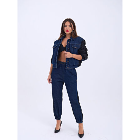 6Lucky Life Kadın 7 KOT PANTOLON-MAVİ
