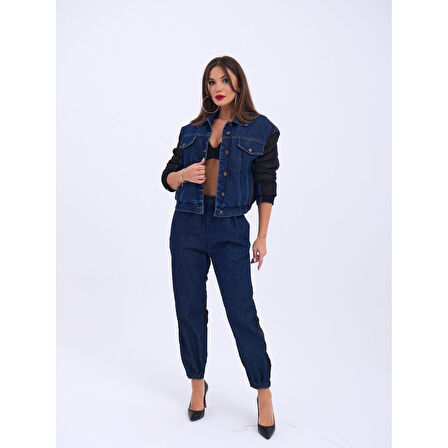 6Lucky Life Kadın 7 KOT PANTOLON-MAVİ