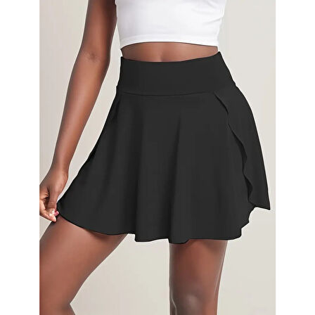 Lucky Life Kadın Yüksek Bel Cepli Sandy Short Etek