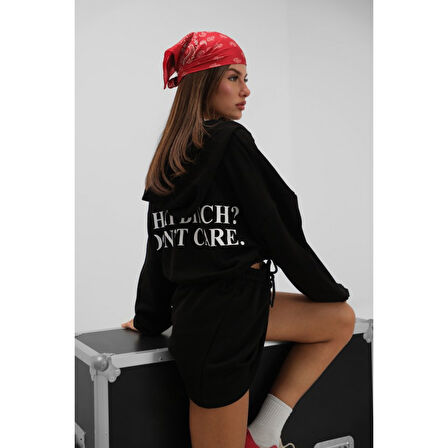Beli Lastikli Fermuarlı Sweatshirt